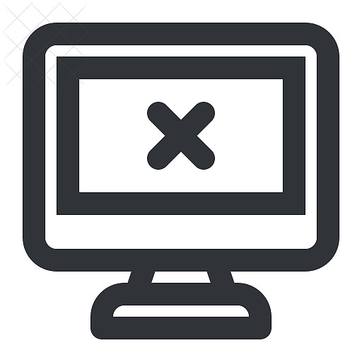 Computer, device, display, monitor, remove icon.