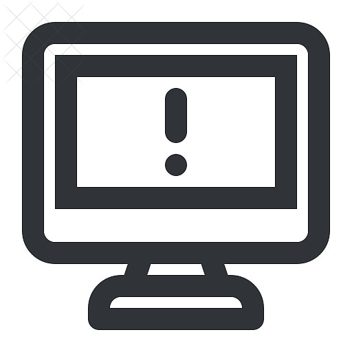 Computer, device, display, monitor, notification icon.