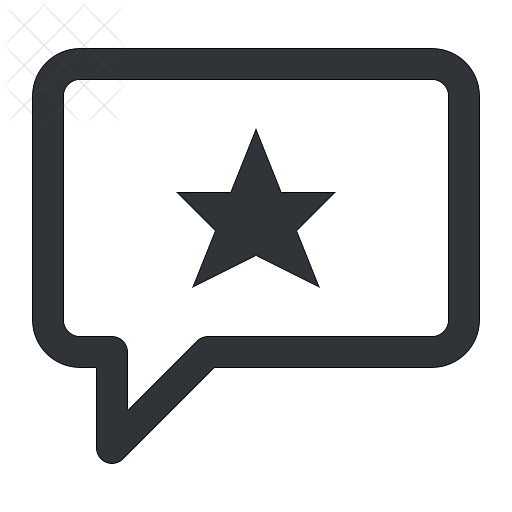 Bubble, chat, communication, conversation, favorite icon.