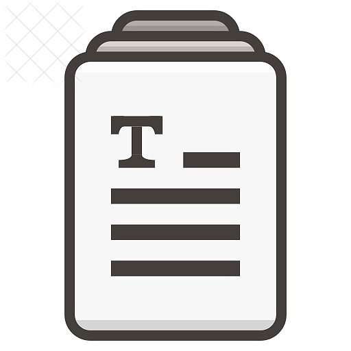 Document, documents, file, text icon.