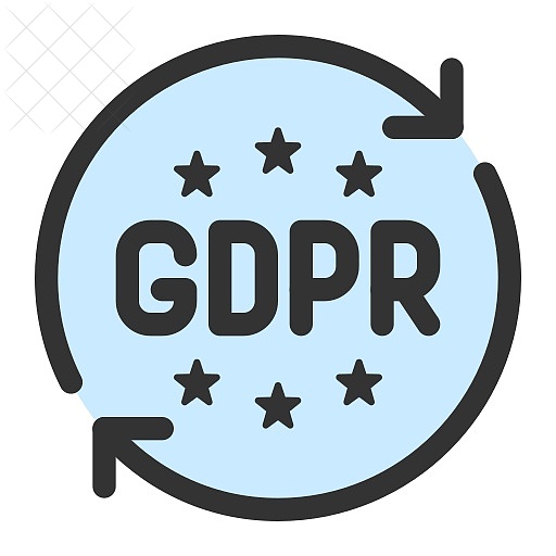 Data, gdpr, law, privacy, protection icon.