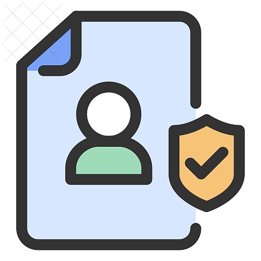 Gdpr, personal data, protection, shield icon.