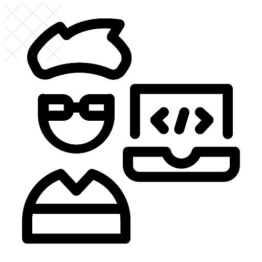 Application, avatar, career, code, computer icon.