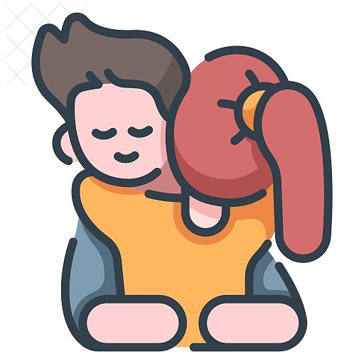 Happy, hug, love, male, relationship icon.