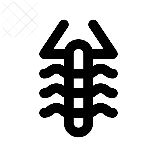 Insects, scorpion icon.