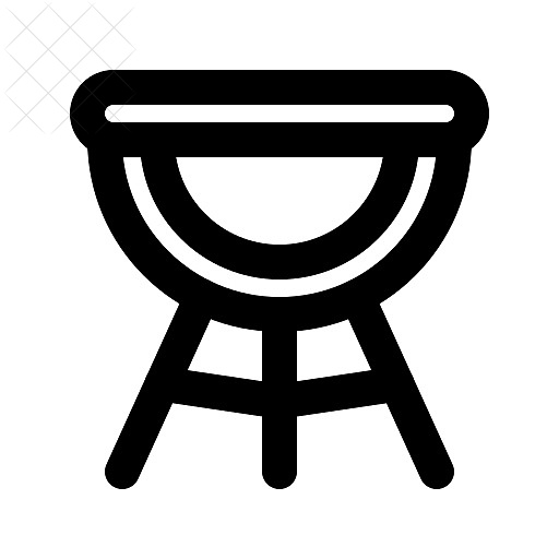 Grill, grillbar icon.