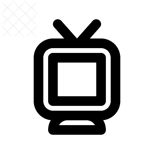 Retro, television, tv icon.