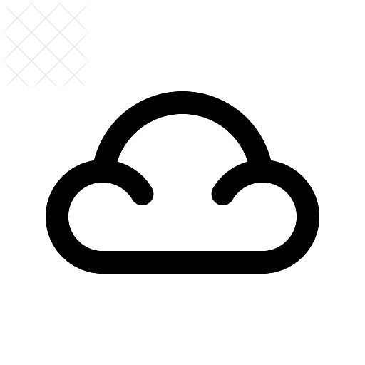 Cloudy, weather icon.
