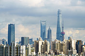 上海城市天际线图片素材