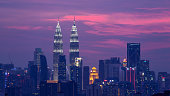 吉隆坡的紫色时光图片素材