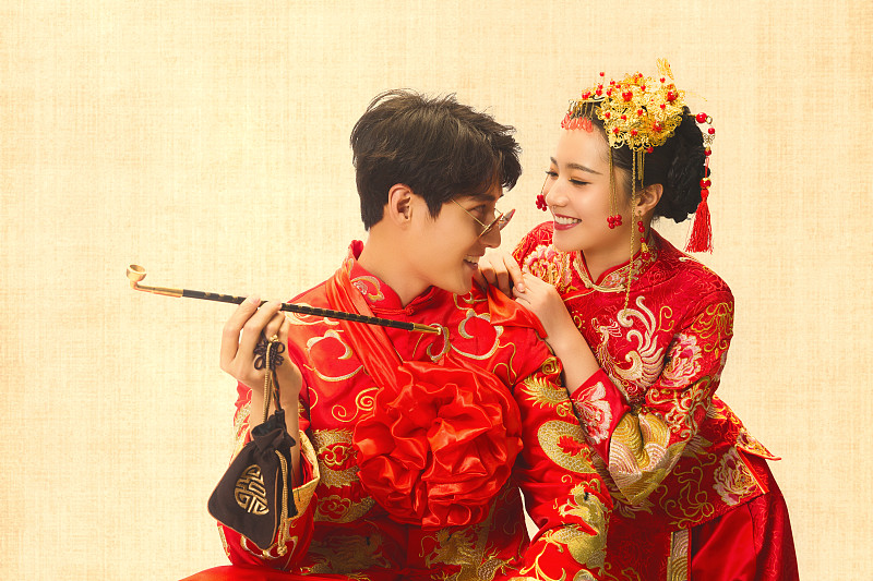 中式古典婚禮圖片素材