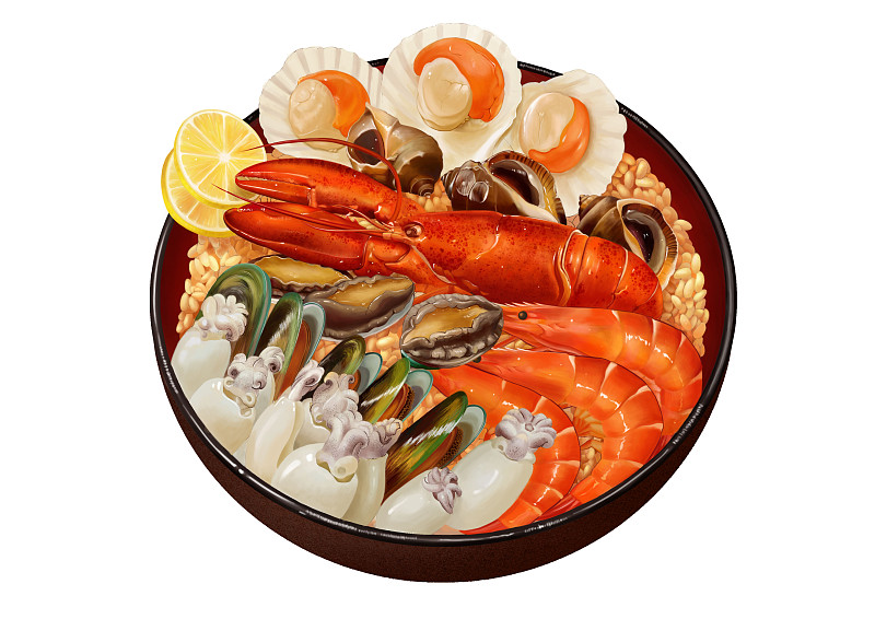 海鲜龙虾饭图片下载