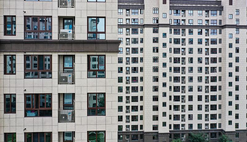 上海城市居民區建筑風光圖片素材