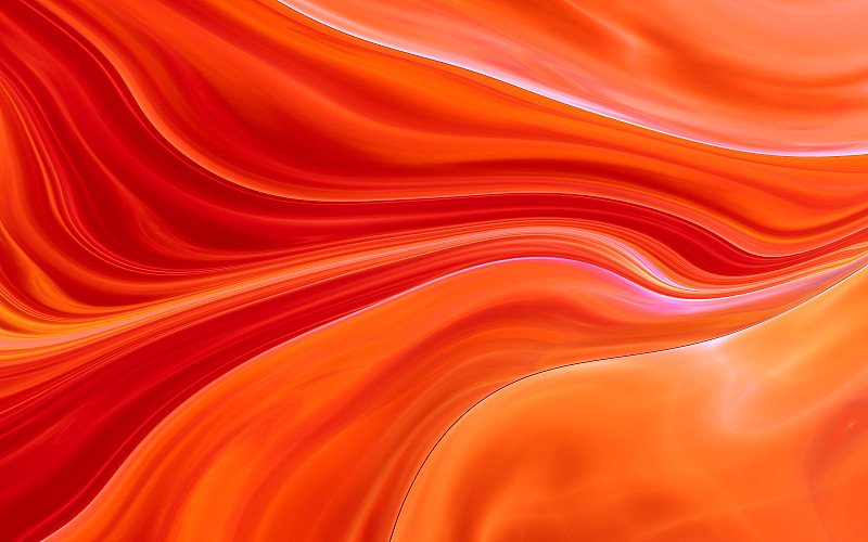 抽象橙色火輝光波背景圖片素材