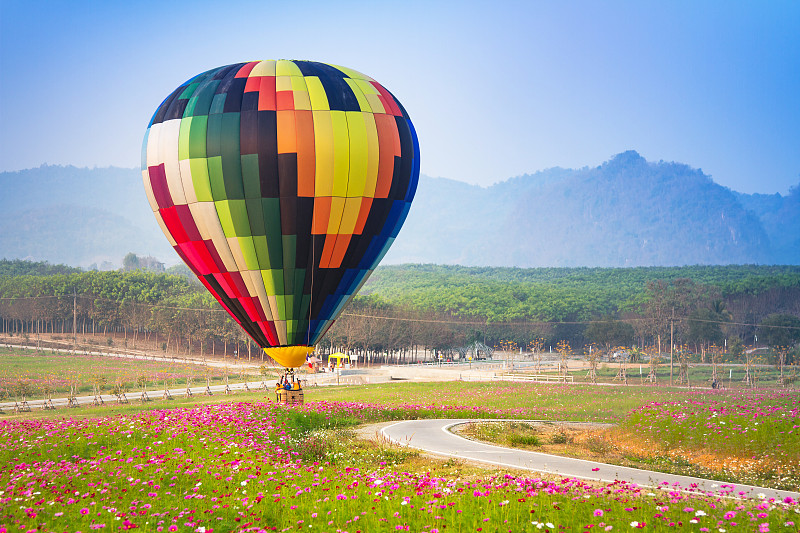 泰國清萊的熱氣球圖片素材