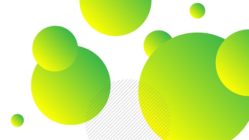 現代抽象背景與方形流體液體充滿活力的黃色綠色漸變顏色插畫圖片
