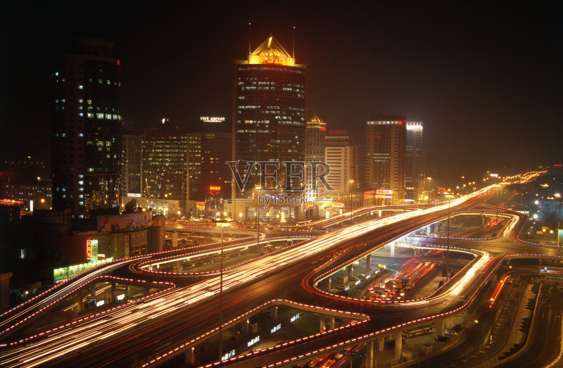 北京夜晚都市风光旅行的人商务旅行图片免费下载