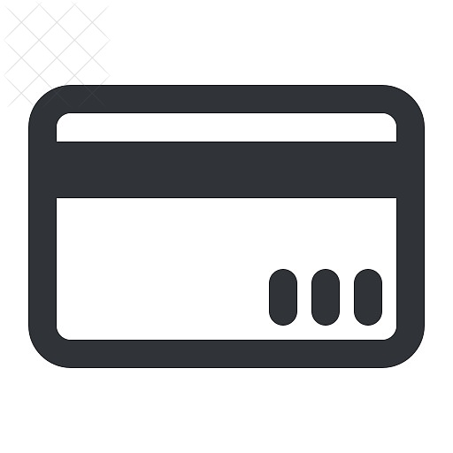 Ecommerce, card, payment icon.