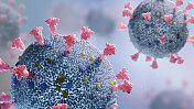 3D渲染写实风格微观视角新冠病毒插图图片素材