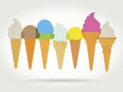 甜筒冰淇淋图片素材