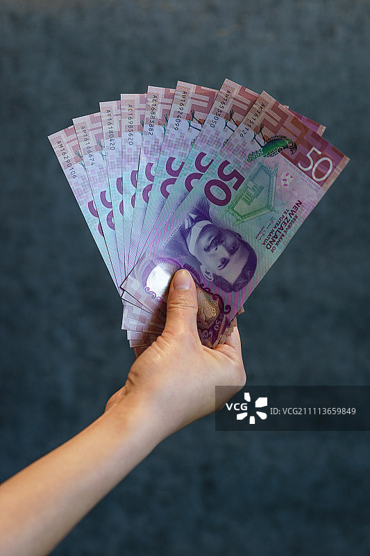 新西兰货币新西兰元图片素材