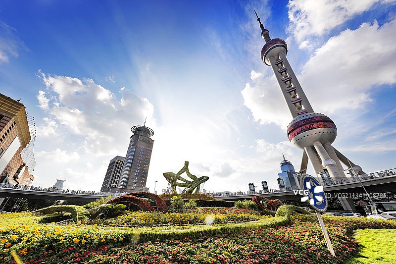 上海的市中心图片素材
