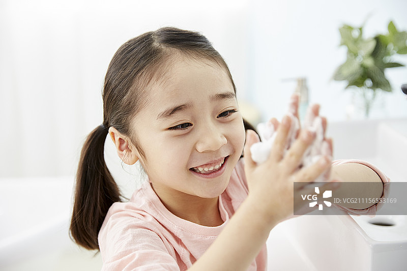 房子,浴室,生活方式,孩子,韩国人图片素材