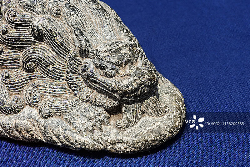 辽代中京遗址出土石狮镇 内蒙古博物院 博物馆收藏图片素材