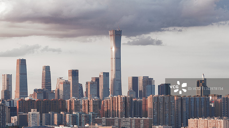 北京天际线图片素材