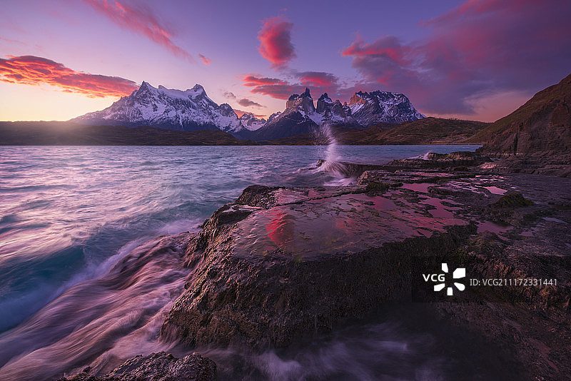 震撼的风光旅行在智利的美丽风光图片素材