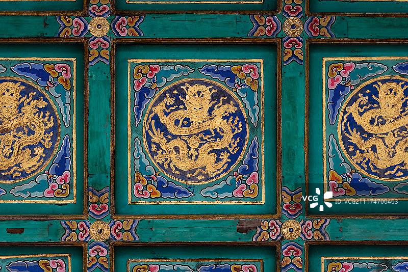 天坛古建筑龙纹装饰图片素材
