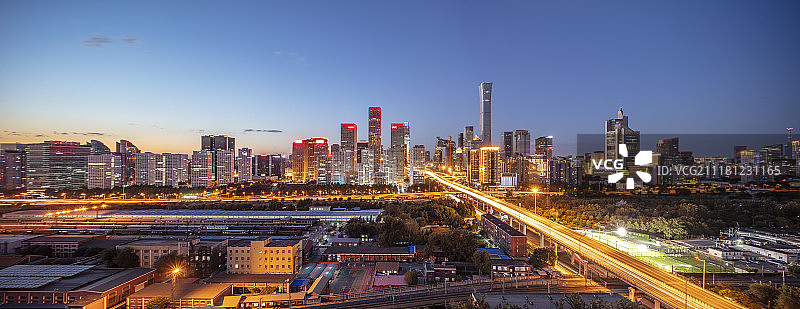 俯瞰北京国贸CBD东三环商业中心图片素材