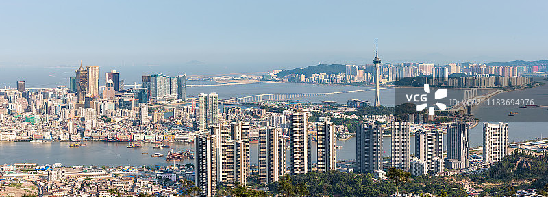 珠海澳门城市风光图片素材
