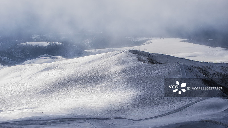 长白山天池万达滑雪场图片素材