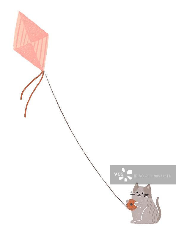 放风筝的猫图片素材