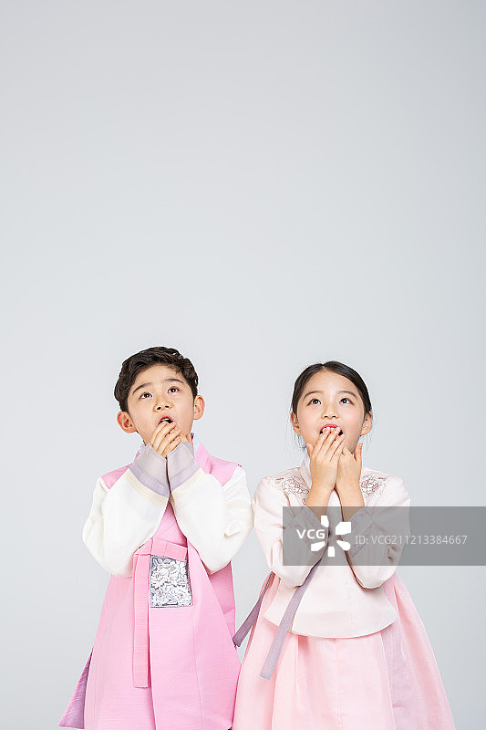韩服，儿童，韩国文化，节日，新年图片素材