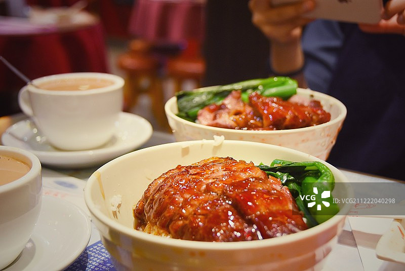 叉烧roast pork,HK图片素材