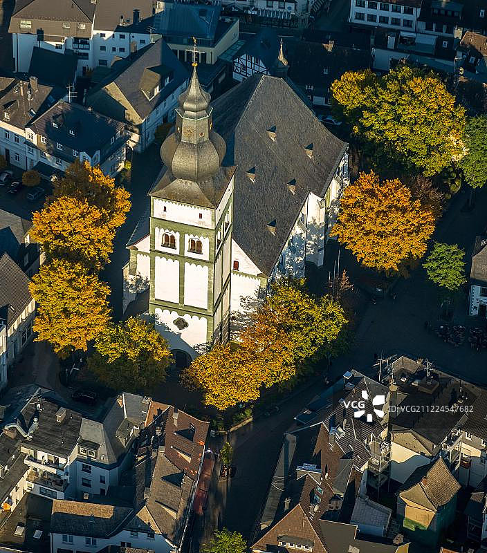 施洗圣约翰教区教堂，施洗圣约翰中心，德国，北莱茵-威斯特伐利亚图片素材