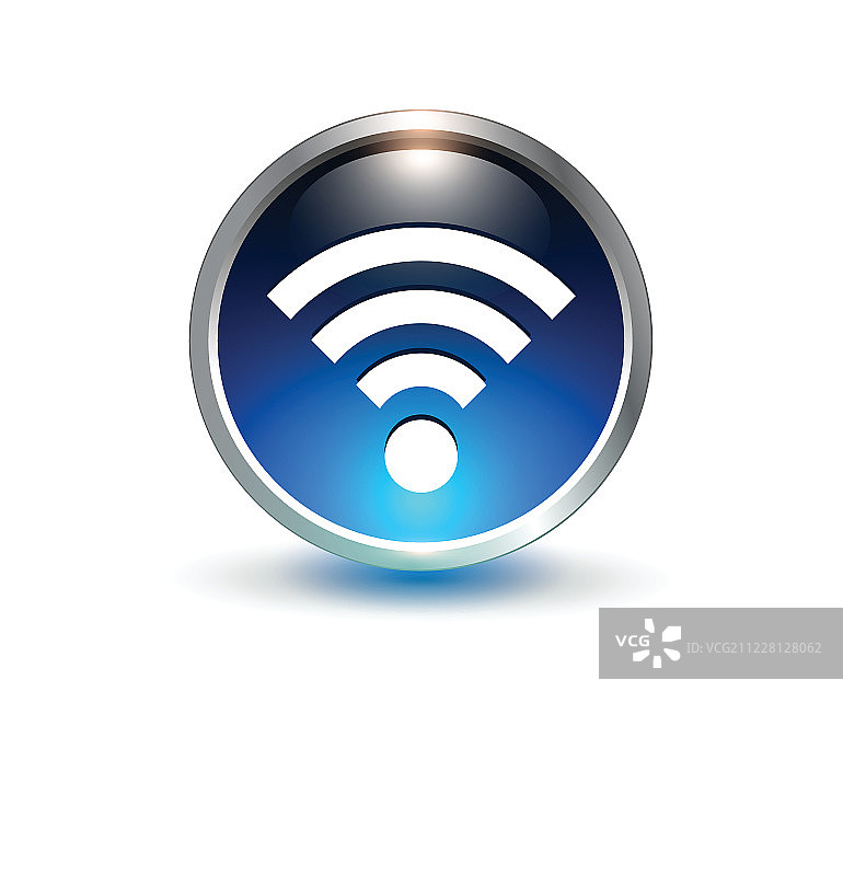 wifi蓝色象征图片素材
