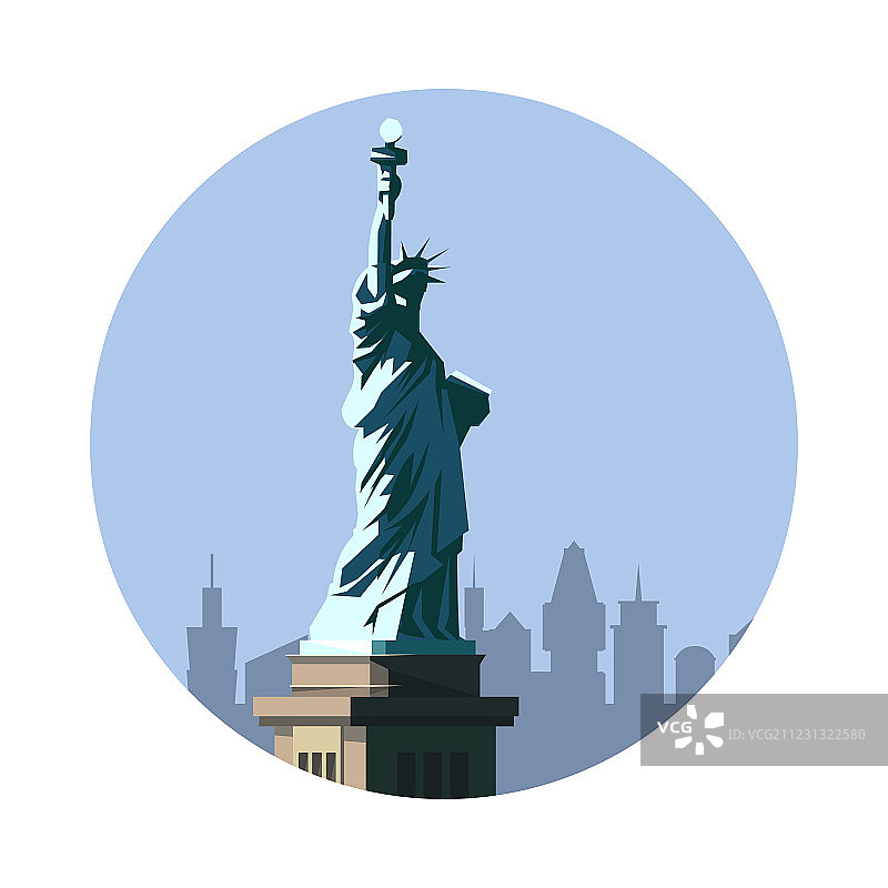 自由女神像是美国的标志图片素材