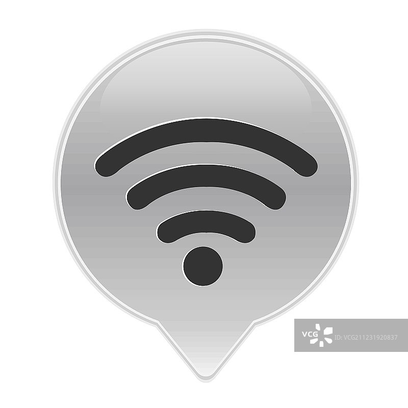 灰色Wifi的象征图片素材