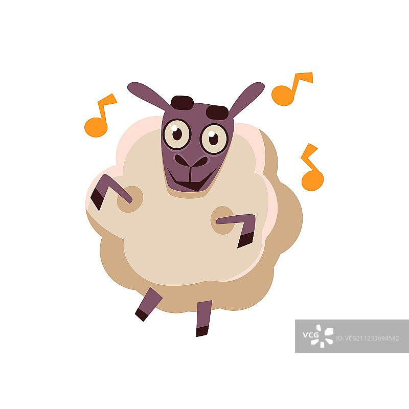羊随音乐跳舞图片素材