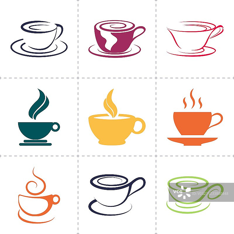 咖啡图标设置也作为会徽这样的标志图片素材