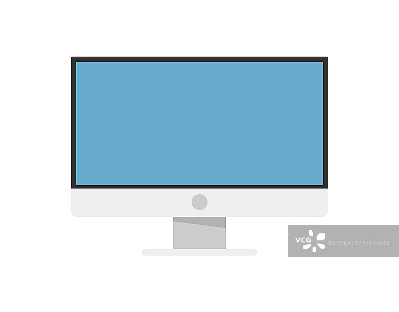 Led电视设备与空白屏幕图片素材