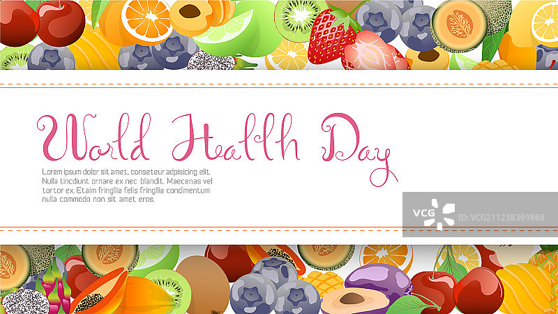 为世界卫生日收集水果图片素材