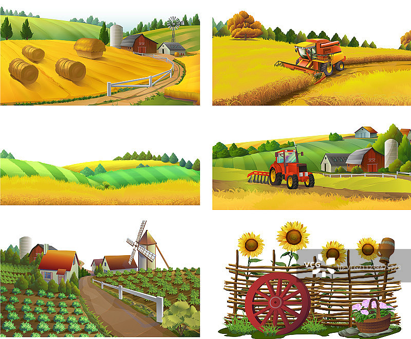 农场及乡村景观图片素材