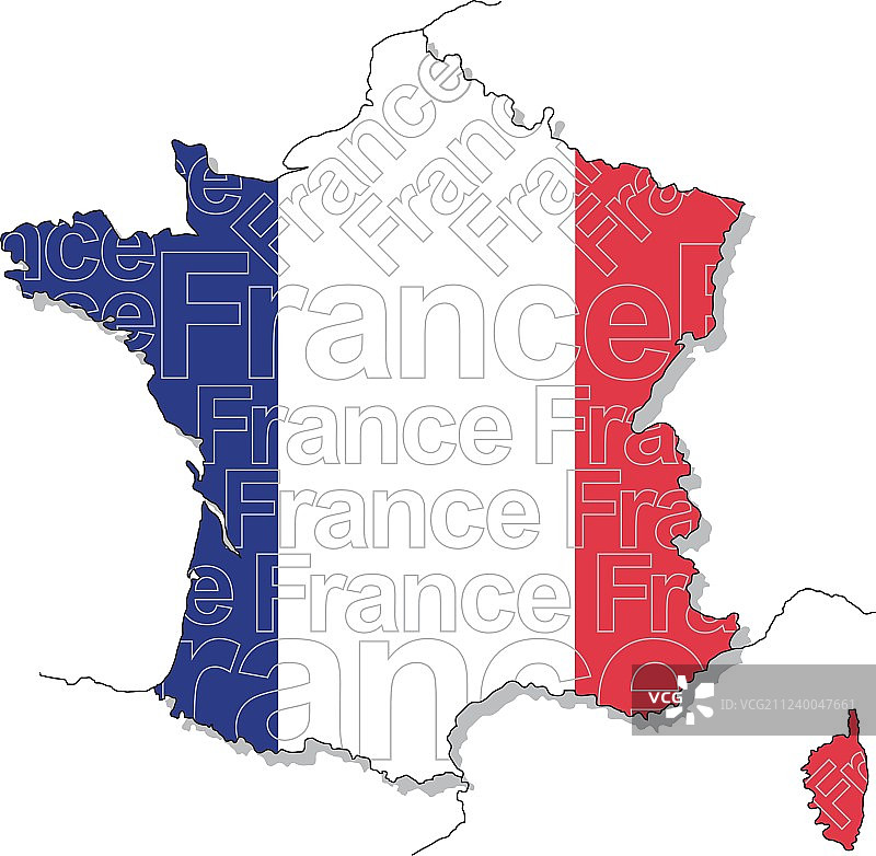 法国地图1图片素材
