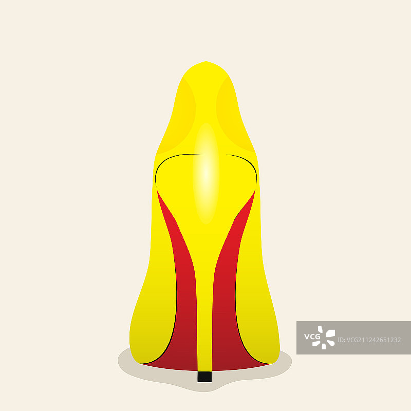 黄色女人高跟鞋图片素材