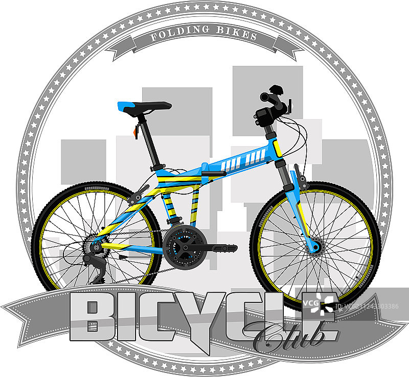 象征背景上的某种类型的自行车图片素材