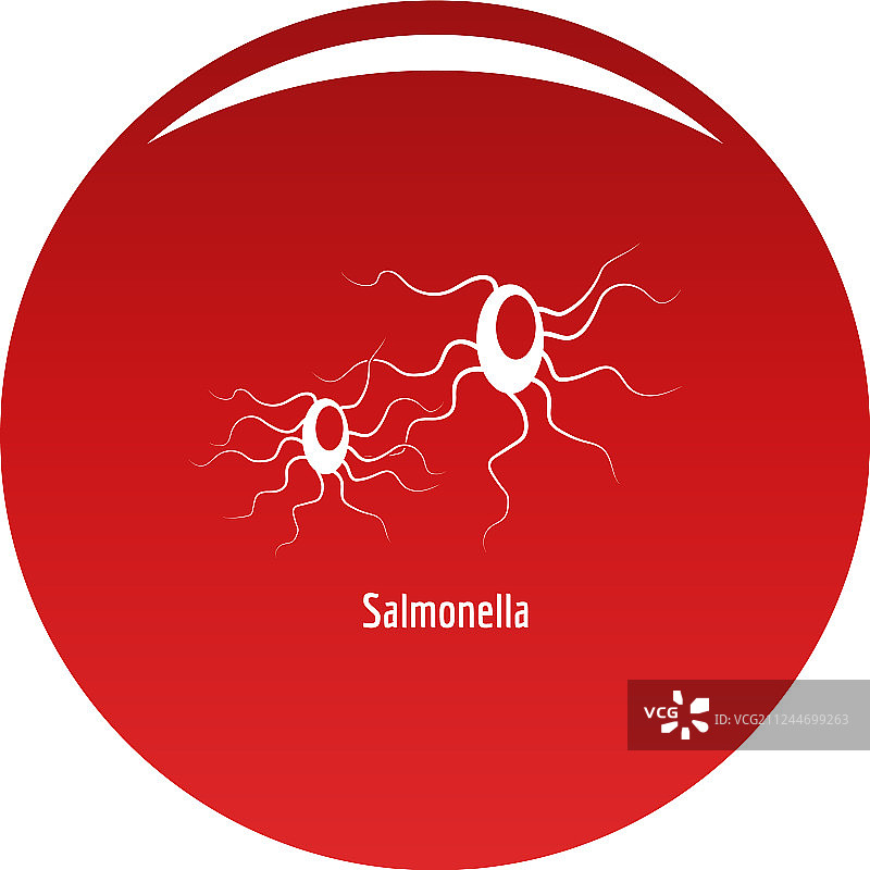 沙门氏菌红色图标图片素材